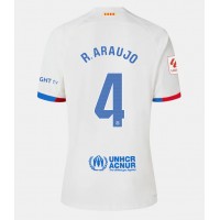 Camisa de Futebol Barcelona Ronald Araujo #4 Equipamento Secundário Mulheres 2023-24 Manga Curta